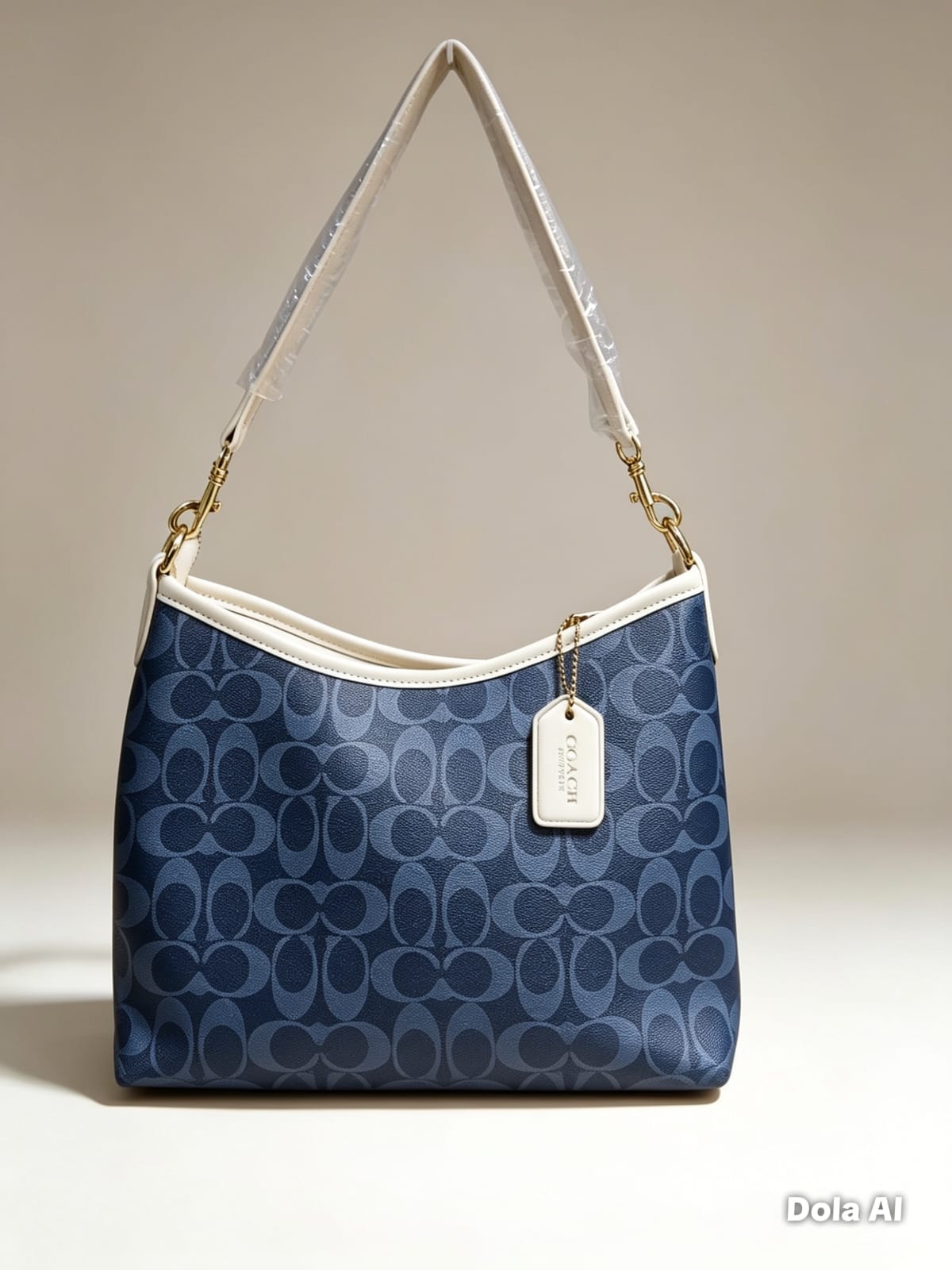Coach Laurel Shoulder Bag navy